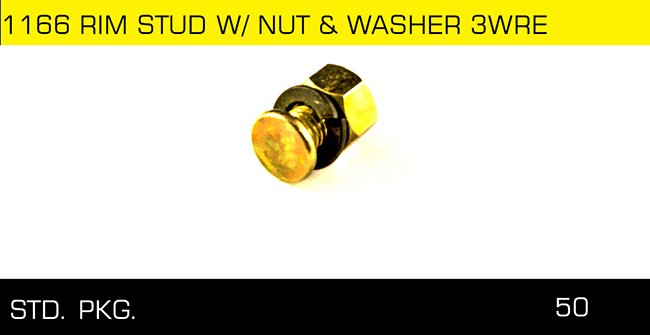 1166 RIM STUF W-NUT & WASHER 3WRE